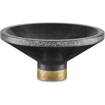 Currey & Co. - Vincent Black Marble Bowl - 1200-0659