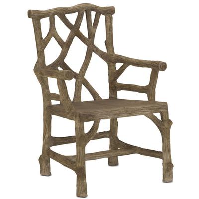 Currey & Co. - Woodland Arm Chair - 2706