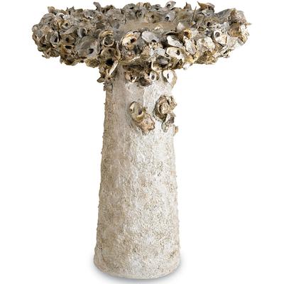 Currey & Co. - Oyster Shell Large Bird Bath - 2765