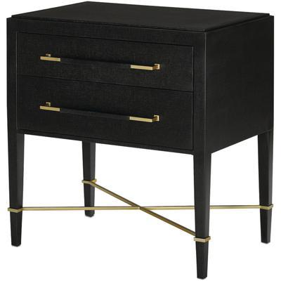 Currey & Co. - Verona Black Nightstand - 3000-0036