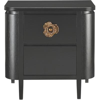 Currey & Co. - Briallen Black Nightstand - 3000-0098