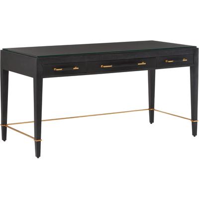 Currey & Co. - Verona Black Large Desk - 3000-0207