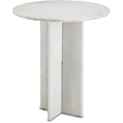 Currey & Co. - Harmon White Accent Table - 3000-0222