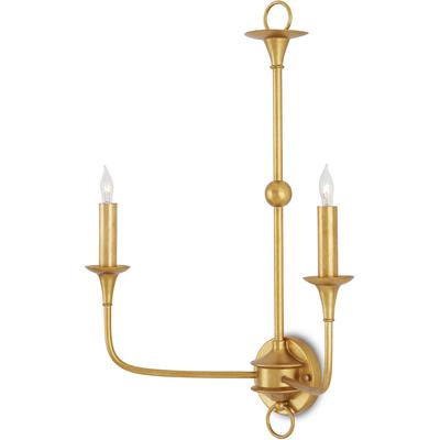 Currey & Co. - Nottaway Gold Large Wall Sconce - 5000-0214