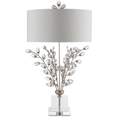 Currey & Co. - Forget-Me-Not Silver Table Lamp - 6000-0727