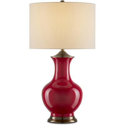 Currey & Co. - Lilou Red Table Lamp - 6000-0840