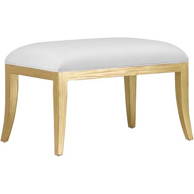 Currey & Co. - Garson Gold Muslin Ottoman - 7000-0231