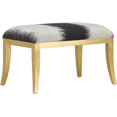 Currey & Co. - Garson Gold Kona Ottoman - 7000-0232