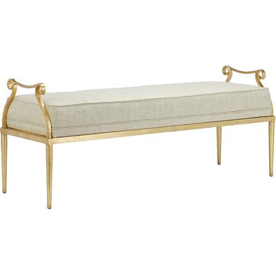 Currey & Co. - Genevieve Shimmer Gold Bench - 7000-1042