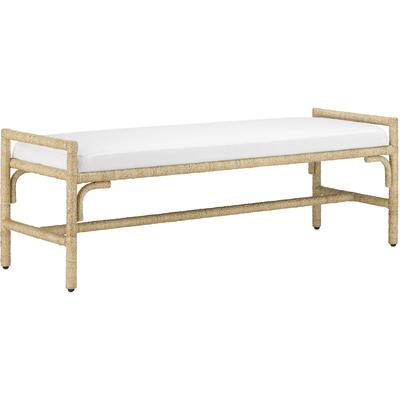 Currey & Co. - Olisa Muslin Bench - 7000-1171