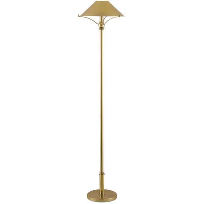 Currey & Co. - Maarla Brass Floor Lamp - 8000-0050