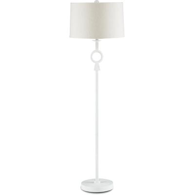 Currey & Co. - Germaine White Floor Lamp - 8000-0092