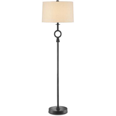 Currey & Co. - Germaine Black Floor Lamp - 8000-0093