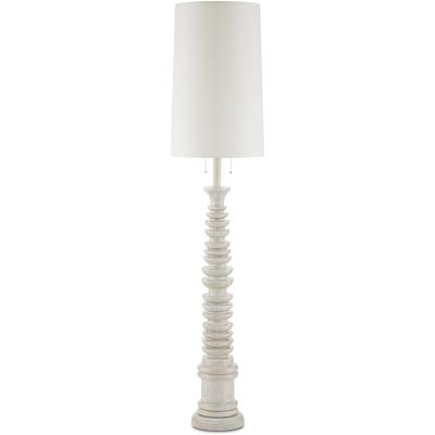 Currey & Co. - Malayan White Floor Lamp - 8000-0112