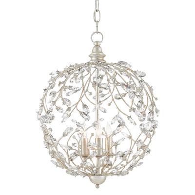 Currey & Co. - Crystal Bud Silver Orb Chandelier - 9000-0076