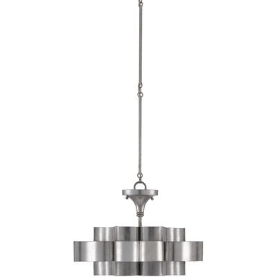 Currey & Co. - Grand Lotus Silver Small Chandelier - 9000-0374