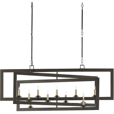 Currey & Co. - Middleton Bronze Rectangular Chandelier - 9000-0525