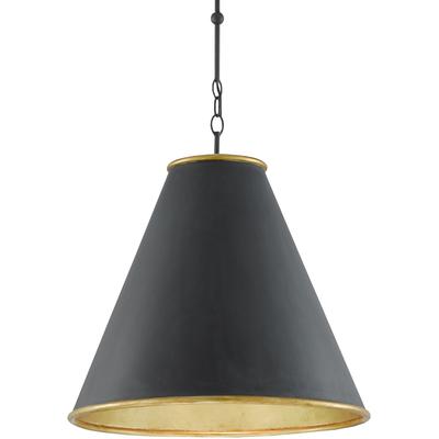 Currey & Co. - Pierrepont Black Large Pendant - 9000-0535