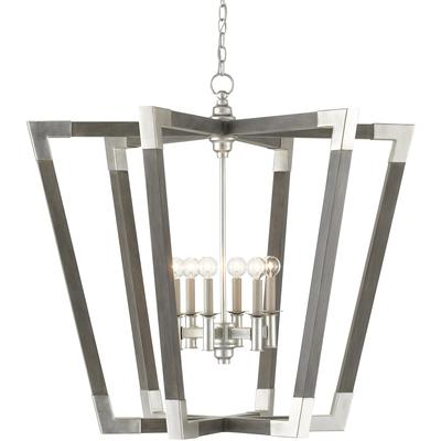 Currey & Co. - Bastian Large Gray Lantern - 9000-0606