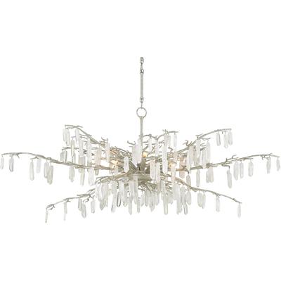 Currey & Co. - Forest Dawn Silver Chandelier - 9000-0608