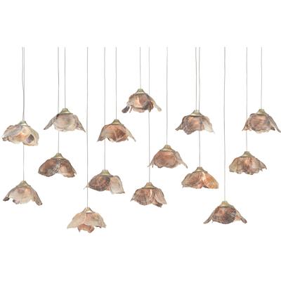 Currey & Co. - Catrice Rectangular 15-Light Multi-Drop Pendant - 9000-0678