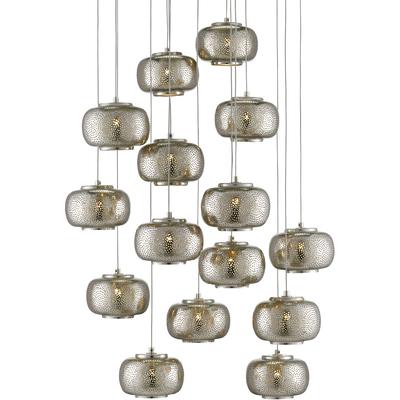 Currey & Co. - Pepper Round 15-Light Multi-Drop Pendant - 9000-0691