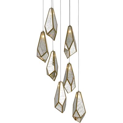 Currey & Co. - Glace 7-Light Multi-Drop Pendant - 9000-0704