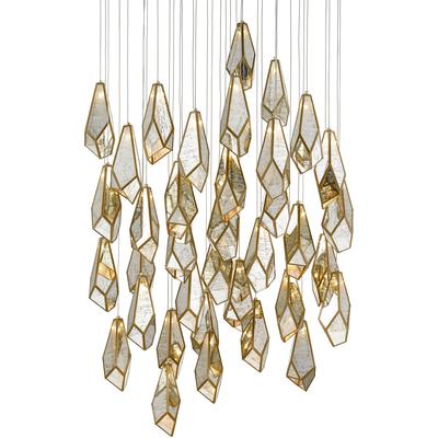 Currey & Co. - Glace 36-Light Multi-Drop Pendant - 9000-0708