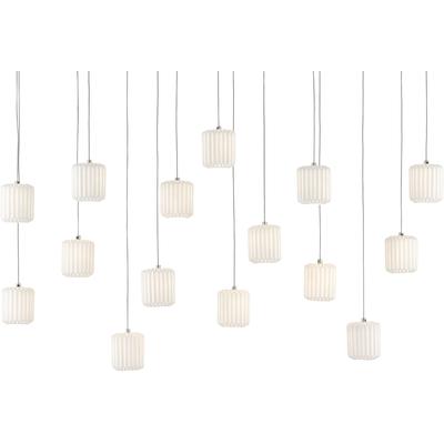 Currey & Co. - Dove Rectangular 15-Light Multi-Drop Pendant - 9000-0713