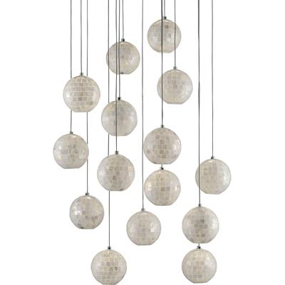 Currey & Co. - Finhorn Round 15-Light Multi-Drop Pendant - 9000-0719