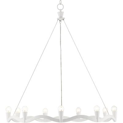 Currey & Co. - Serpentina White Chandelier - 9000-0730