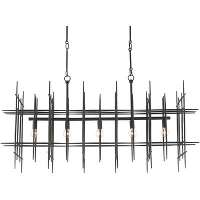 Currey & Co. - Steelhouse Rectangular Chandelier - 9000-0809