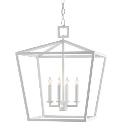 Currey & Co. - Denison Medium White Lantern - 9000-0824