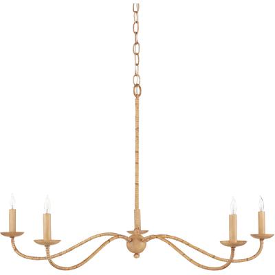 Currey & Co. - Saxon Rattan Small Chandelier - 9000-0848