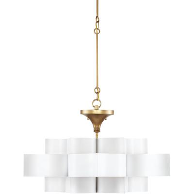 Currey & Co. - Grand Lotus White Small Chandelier - 9000-0856