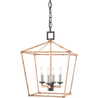 Currey & Co. - Denison Rattan Small Lantern - 9000-0873