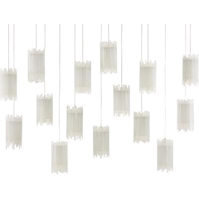 Currey & Co. - Escenia Rectangular 15-Light Multi-Drop Pendant - 9000-0885