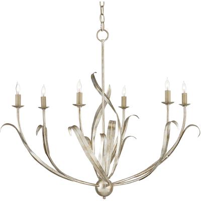 Currey & Co. - Menefee Silver Chandelier - 9000-0931