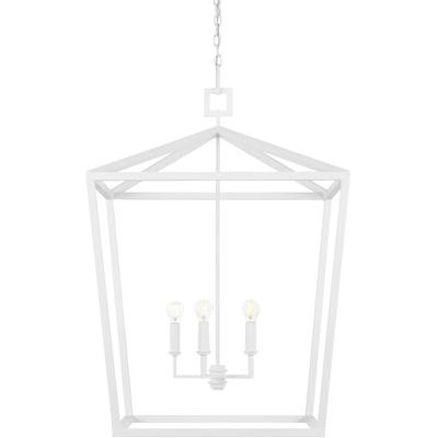 Currey & Co. - Denison White Large Chandelier - 9000-0980