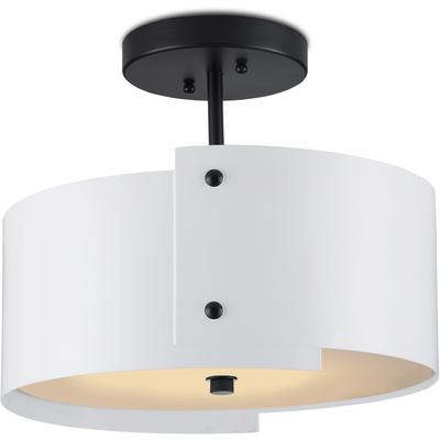 Currey & Co. - Ritsu White Semi-Flush - 9000-0982