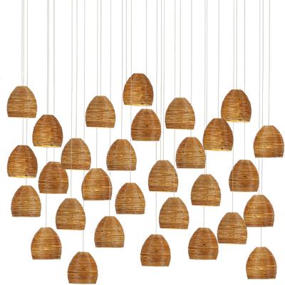 Currey & Co. - Beehive 30-Light Multi-Drop Pendant - 9000-1003