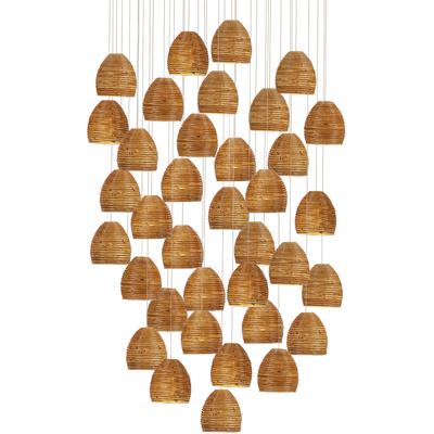 Currey & Co. - Beehive 36-Light Multi-Drop Pendant - 9000-1004