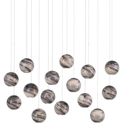 Currey & Co. - Palatino Rectangular 15-Light Multi-Drop Pendant - 9000-1009