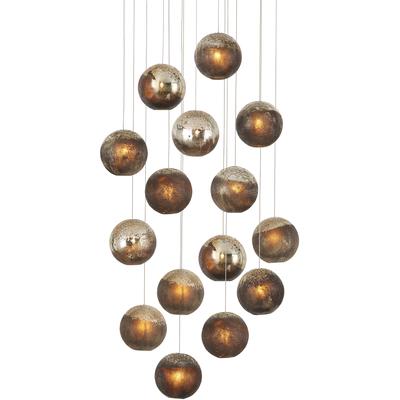 Currey & Co. - Pathos Round 15-Light Multi-Drop Pendant - 9000-1015