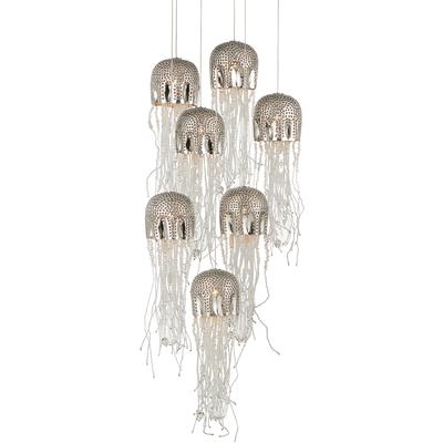 Currey & Co. - Medusa Round 7-Light Multi-Drop Pendant - 9000-1028