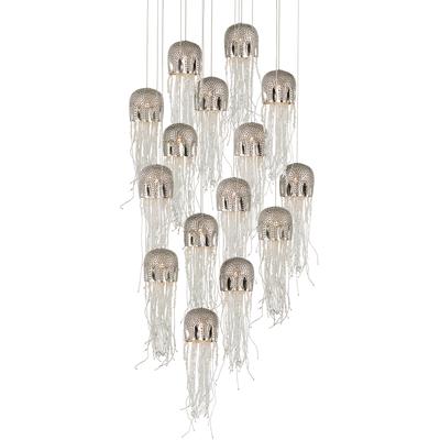 Currey & Co. - Medusa Round 15-Light Multi-Drop Pendant - 9000-1029