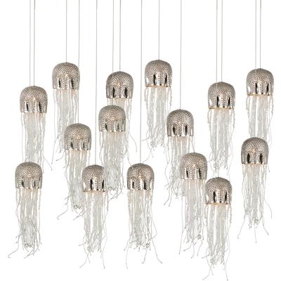 Currey & Co. - Medusa Rectangular 15-Light Multi-Drop Pendant - 9000-1030