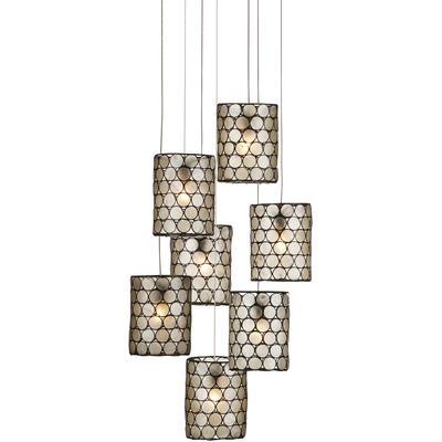 Currey & Co. - Regatta Round 7-Light Multi-Drop Pendant - 9000-1049