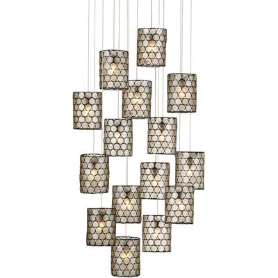 Currey & Co. - Regatta Round 15-Light Multi-Drop Pendant - 9000-1050