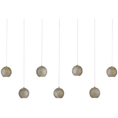 Currey & Co. - Giro Rectangular 7-Light Multi-Drop Pendant - 9000-1056